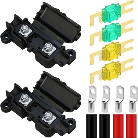 Porte-fusible Midi Porte-fusible en ligne 12V avec fusible 20A/30A, pour porte-fusible Striplink (1/5)
