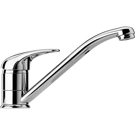 Rubinetto Miscelatore Cucina Canna Bassa Monocomando Lavello Cromato Silver (1/7)