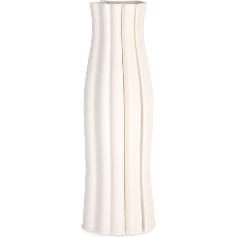 Vaso da interno "haylee" in ceramica stampata in 3D -Ø12x32h / beige