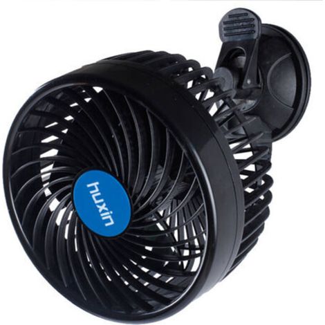 Fan de Voiture Ventilateur de Refroidissement d'ajustement Puissant Silencieux et à Vitesse de Stepless Rotation Variable, Refroidissant Les Ventilateurs de Voiture 12 V en été (6')