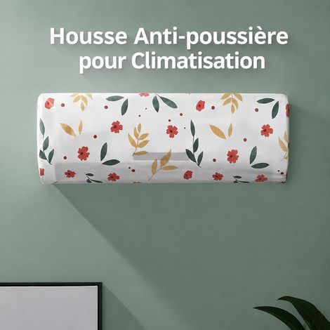 Housse de protection intégrale pour climatiseur mural 60x110 cm anti-poussière lavable motif aléatoire 100 g – Livraison gratuite (1/5)