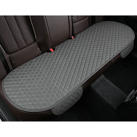 Housse de siège auto pour la banquette arrière, en lin respirant, résistant aux rayures, convient à la plupart des berlines et SUV, coussin de protection pour animaux de compagnie, 134 cm x 50 cm, Gri (1/5)