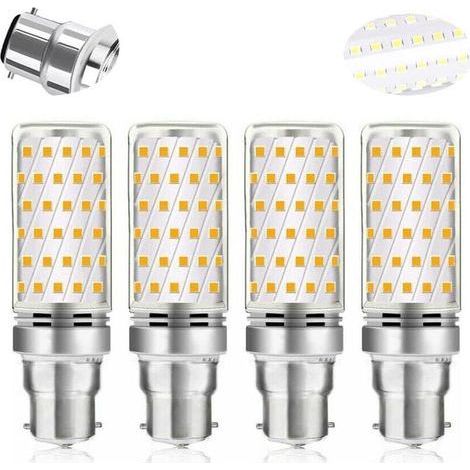 B22 Ampoule LED Maïs 16 W Blanc Froid 6000 K Betterlife 1600 lm Équivalent Halogène B22 100 W-120 W AC 230 V Ampoule B22 pour Garage/Studio Non Dimmable Lot de 4 [Classe d'efficacité énergétique (1/4)