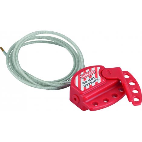 Cavo di blocco regolabile Ø 4 mm, lunghezza 1,80 m, per 4 lucchetti – THIRARD