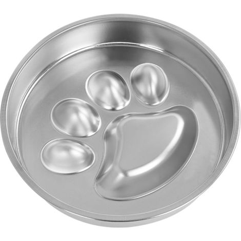 Gamelle Anti-Glouton - Acier Inoxydable 304 - 21 cm x 4 cm - Double Face Pour Alimentation Lente Et Multi-Aliments - 1 Pièce (1/5)
