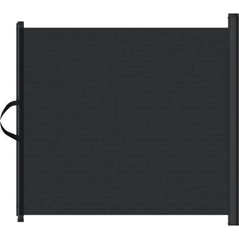 Porte rétractable pour animaux de compagnie noir 102,5x125 cm