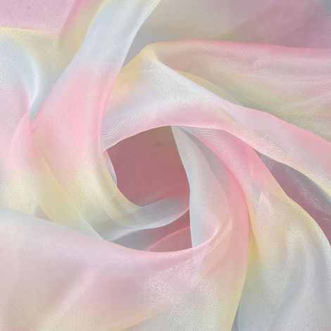 Tulle arc-en-ciel, 150 × 200 cm, dégradé de couleurs arc-en-ciel, tulle, tissu organza doux pour la peau, pour mariage, chemin de table, ruban cadeau, nœud, couture, bricolage, tissu (bleu) (1/5)