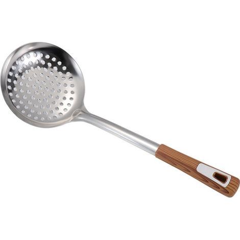Cucharón grueso de acero inoxidable con mango largo para cocinar y hornear de forma segura, 35,5 cm (14 pulgadas) (1/5)