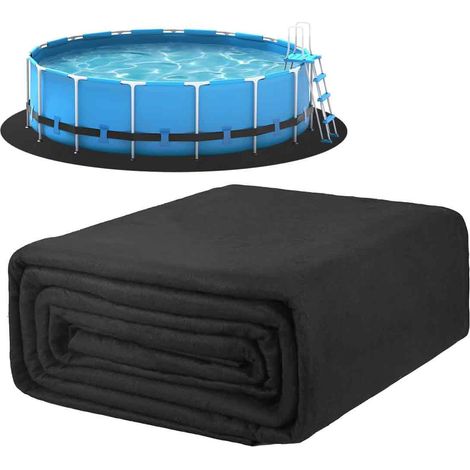 Poolbodenmatte, dicke runde Poolfolie, Matte für Aufstellpools, runde Bodenabdeckung für Aufstellpools (1/5)