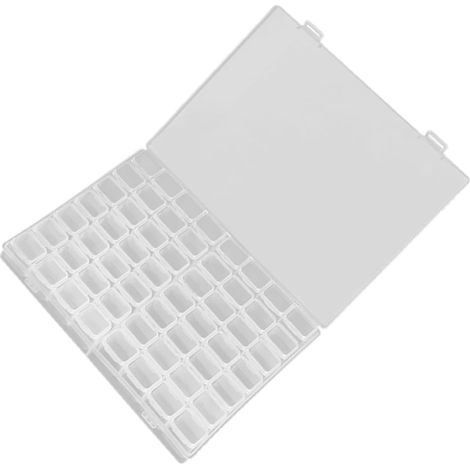 1ensemble Compartiments Rangement Transparent pour Paillettes Ongles Bijoux avec Couvercles Amovibles Boîte Organisation Nail Art Sequins Diamants Perles (1/5)