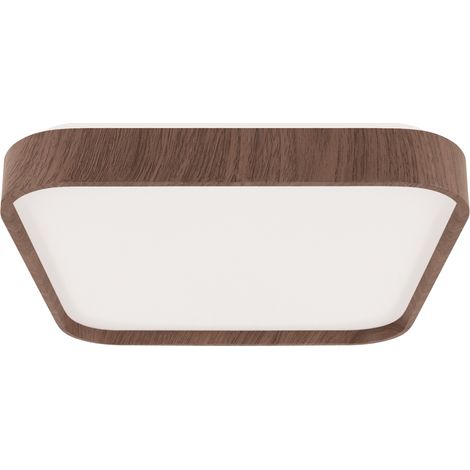 Plafoniera bagno quadrata 48cm rovere LED 48W 4100K Struhm