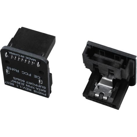 Carte Mère Carte Mère Adaptateur D'Angle à 90 Degrés 7 Broches Femelle à 7 Broches Male Pour Ordinateurs De Bureau Ssd Hdd (1/5)