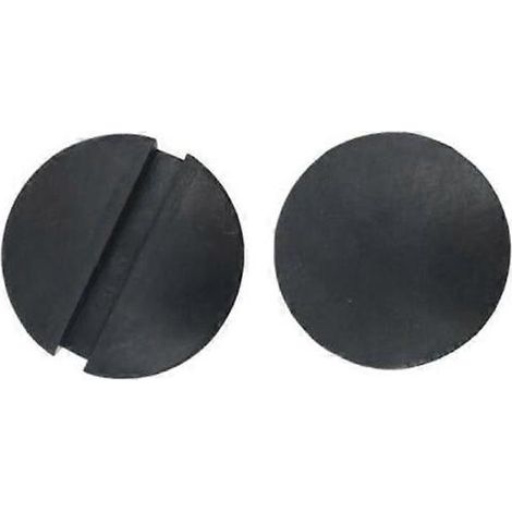 Patins de cric hydraulique en caoutchouc 75 x 50 mm, robustes et résistants, pour protéger le dessous de caisse lors du levage de voiture (noir, lot de 4) LO-Ron (1/5)