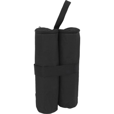 Sac de lestage pour tente, fixation auto-agrippante, noir (1/5)