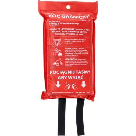 Couverture anti-feu anti incendie en fibre de verre 1,2 m x 1,8 m (1/4)