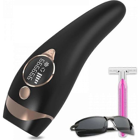 Filiyano-Appareil d'épilation à lumière pulsée (IPL) noir, 5 niveaux et 2 modes, 999 999 flashs, pour le corps et le visage, utilisation à domicile (1/5)