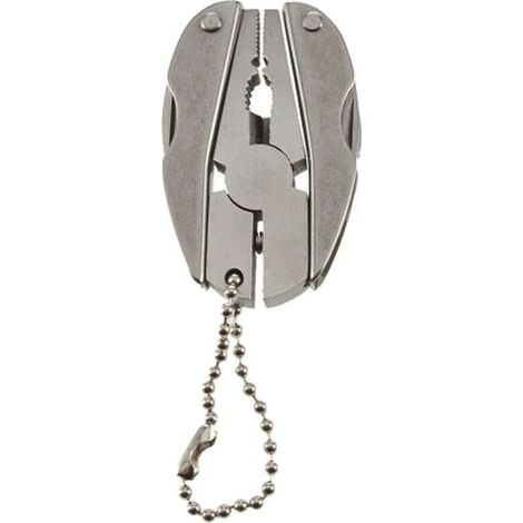Pince multifonction pliante compacte en acier inoxydable – 12 cm, idéale pour bricolage, électricité et réparation (1/5)