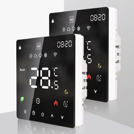 Tuya Wifi écran LCD contrôleur de température Intelligent dispositif de chauffage de l'eau électrique Thermostat hebdomadaire Programmable application de téléphone portable contrôle à distance (1/5)