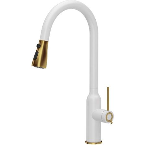 Quadron Jessica Q LINE Grifo Extraíble Dorado