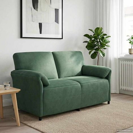 Sofá de 2 Plazas Verde Mar 158 x 83 x 95 cm Terciopelo