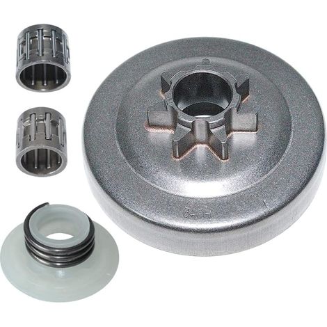Kit de roulement de tambour d'embrayage 2X et pignon à vis, pour tronçonneuse Husqvarna 340 345 350 445 445E 450 450E, 503873071, 503873072, 503873073, 503255201, 503931801 (1/5)