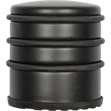 Bloque Porte en Métal "Uni" 7cm Noir (1/4)