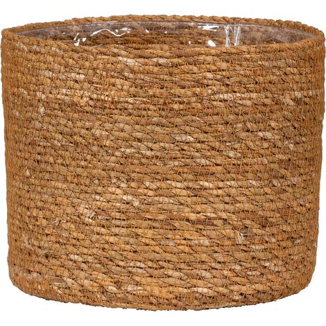 Pot en Osier - en jonc de mer - Couleur : rainure - Diamètre : 24 cm - Hauteur : 22,5 cm - Volume : 10,6 l (1/5)