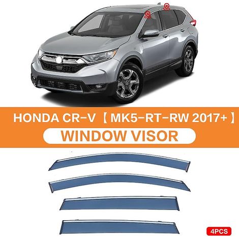 Déflecteurs de pluie pour vitres latérales, accessoires auto pour Honda CR-V CRV 2017-2022, déflecteurs de verre, 4 pièces, pièce auto ( ) (1/5)