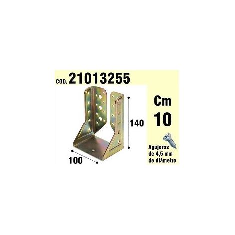 Halterung für Holzinnenflügel Bichromat 100 mm.
