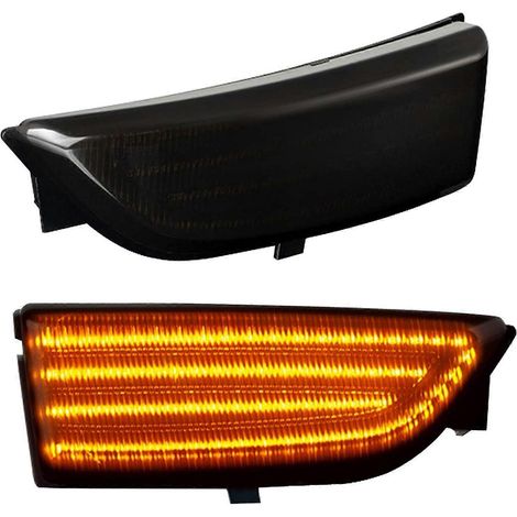 Intermitentes LED dinámicos para espejos retrovisores Ford Everest 2015-2019, Ranger T6, Raptor y Wildtrak, color ahumado. (1/5)