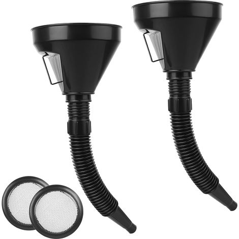 2 Entonnoir Huile Moteur, Entonnoirs à Huile avec Tuyau, Entonnoir Carburant, Entonnoirs pour Voiture avec filtre, Entonnoir à Eau pour Camping-car, remplissage d'huiles (1/5)