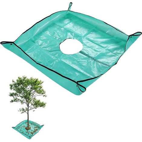 Bâche paysagère, bâche garnie, avec 4 Boucles d'angle et Trous de 7,8 Pouces, pour l'élagage des arbustes, des semis et des Arbres (1/5)