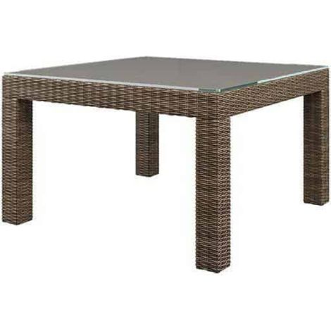 Mesa de terraza cuadrada MILANO 110x110 Oltre royal arena tecnorattan Homms (1/5)