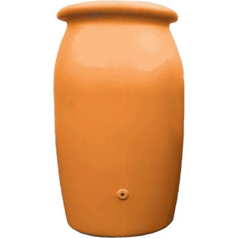 Récupérateur d'eau de pluie 2000L – Cuve en terre cuite – Livré avec couvercle et robinet – Kit de raccordement inclus – Bellijardin