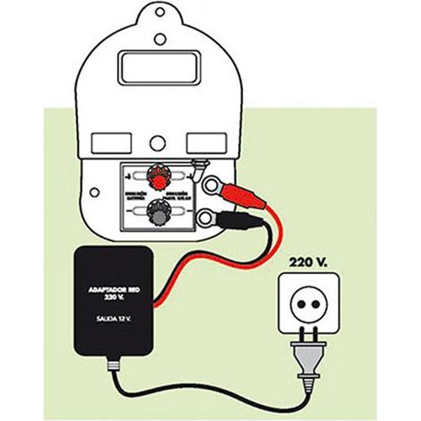 Adattatore rosso 220 V 12 V per PA105 e PA124