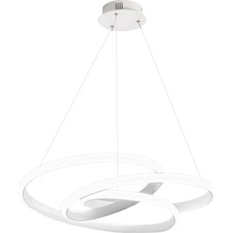 Lampadario moderno gea luce diva ss b led alluminio lampada sospensione (1/5)