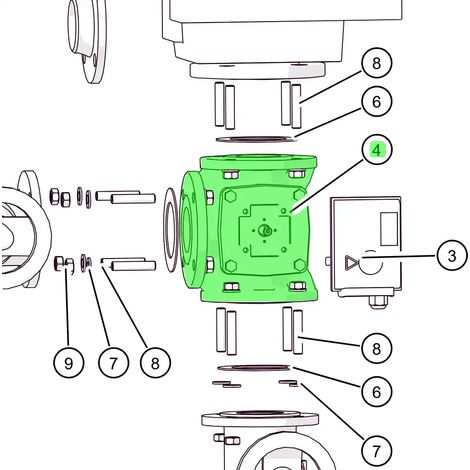 ETA 3-Weg-Mischer  DN65 kv=90 Typ HFE3  - 60817-01