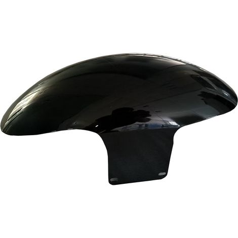 Convient aux garde-boues avant Harley 18+ Softail Fat Boy, garde-boues courts, garde-boues avant en métal, noir brillant. (1/5)