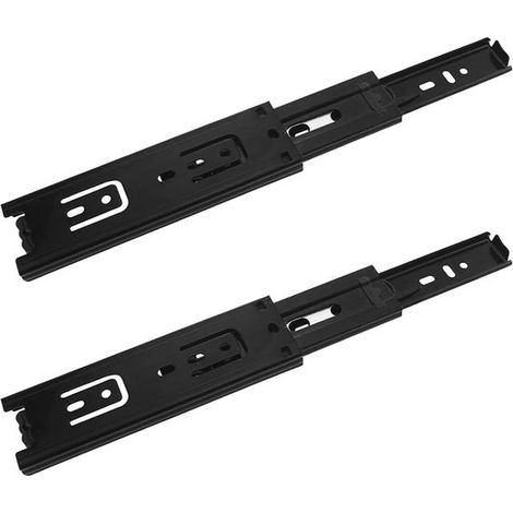 2 Schubladenschienen, 150 mm Schubladenschienen, 3 teilige Teleskopschienen, Vollauszugsschienen, Seitenmontage, robuste Tragfähigkeit von 45 kg (1/4)