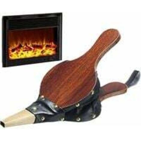 Souffleur à bois vintage, idéal pour les cheminées et les barbecues, 30 x 12,5 cm, parfait pour les pique-niques, les barbecues et les activités de plein air. (1/5)