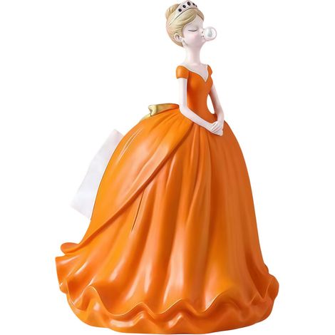 Dispensador de pañuelos de resina, diseño clásico - Naranja