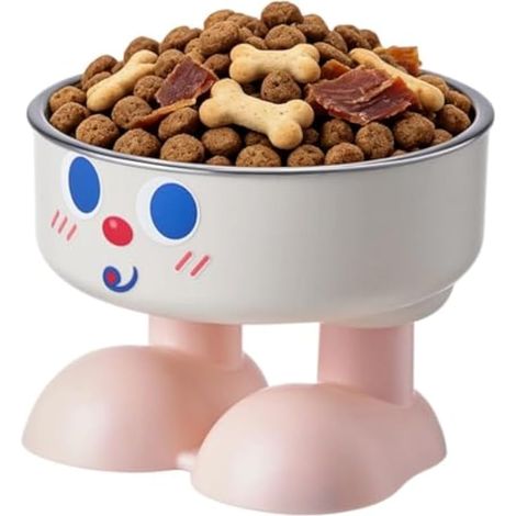 Bols pour Chat en Acier Inoxydable Mignonne Station de Repas antidérapante (1/5)