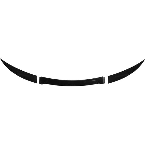 3-teiliger Heckspoiler für Autos, glänzend schwarz, 120 cm, geräuscharm, leicht, stoßfest, universell für Fahrzeuge des Typs B (ohne konvexe Stellen) (1/5)