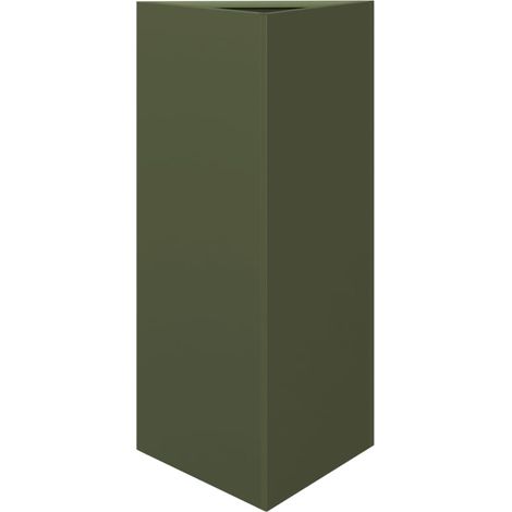 Maison Exclusive - Fioriera Verde Oliva Triangolare 40x34,5x75 cm in Acciaio