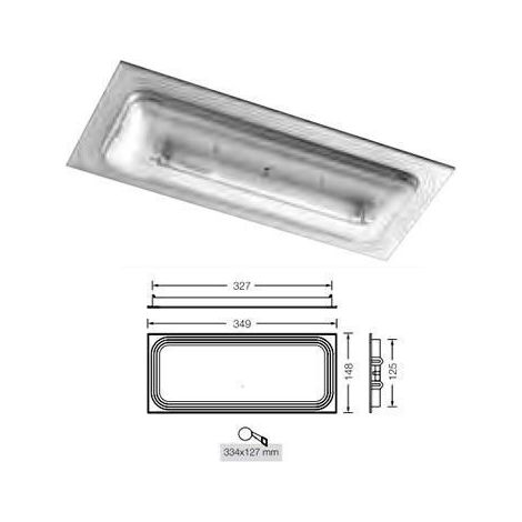 Rahmen für Notleuchte Normalux DUNNA LED D-MEL (1/2)