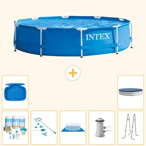 Intex Piscine Tubulaire Ronde - 366x76 cm - 8-pièces S20436 (1/3)