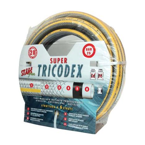 TUBO IRRIGAZIONE MAGLIATO SUPER TRICODEX STARS  MM 25 1 MT 50