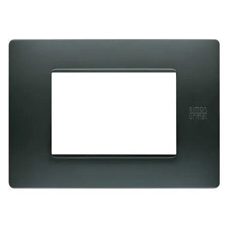 Placca Simone Urmet  3 moduli Flexa tecnopolimero antracite nea 11803.AN