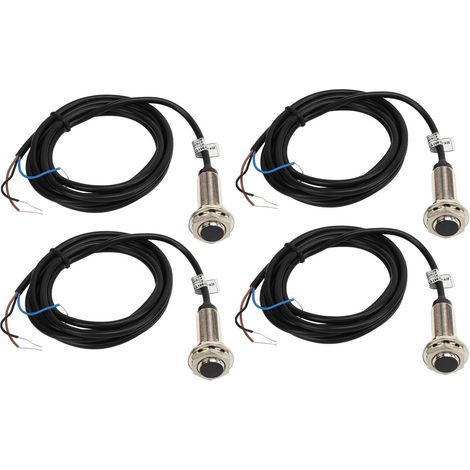 Capteur de proximité inductif PNP 3 fils 12mm, contact NO normalement ouvert IP67, 6-36VDC, lot de 4 (1/5)