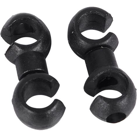 10 clips en S pour guides de câble de frein et de dérailleur de vélo (noir) (1/5)
